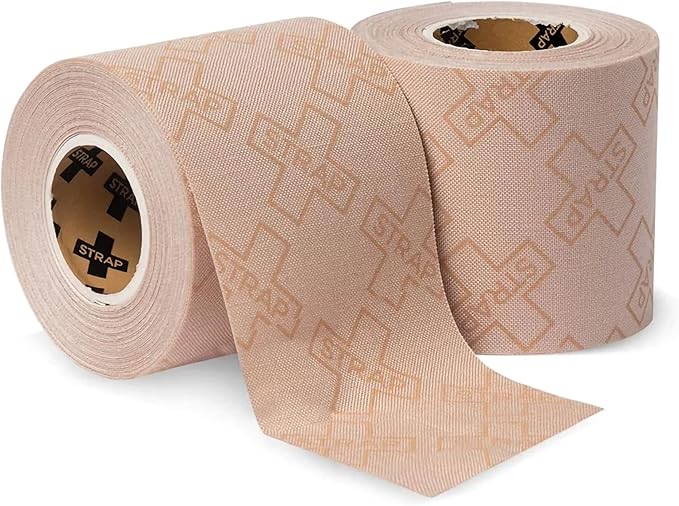 STRAP Natural Bamboo Body Tape - Biodegradable, Non Toxic, and Sustainable - Athletic Sports Medical Skin Wrap - 1.97 Inch X 5-1/2 Yard STRNACT, 1 Ct