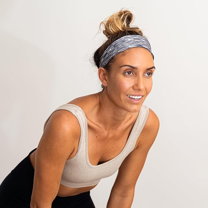 FROG SAC Sport Headbands for Girls, Adjustable Non Slip Athletic Sports Hair Bands for Women, Stretch Elastic Workout Mesh Headband for Yoga Running Exercise Soccer