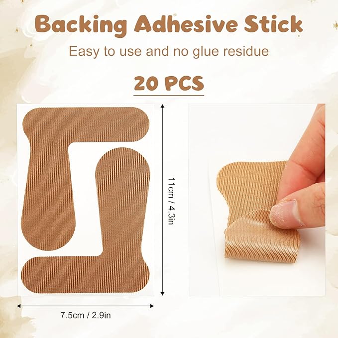 20pcs Precut Thumb Support Tape, Self Adhesive Toe Patches Finger Bandages Supplies for Sport Housework, Elastic Cotton Protecting Strap