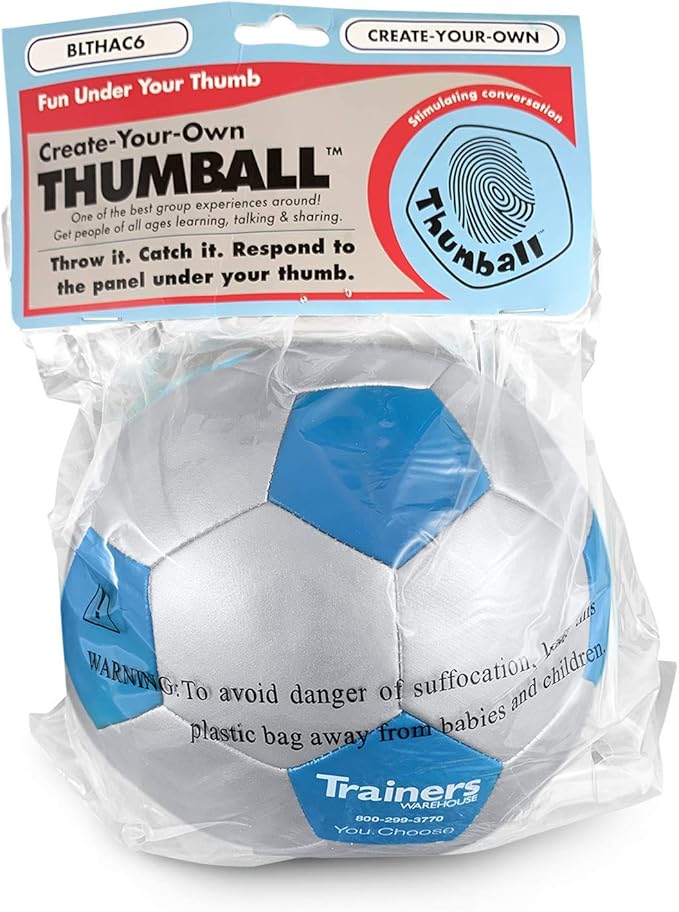 Trainers Warehouse 6" Thumball Collection, 32 Prompts for Conversation, Team Building, Relationship and Training