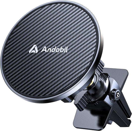 andobil Magnetic Phone Holder for Car Vent Suitable for iPhone 16/15/14 Grey