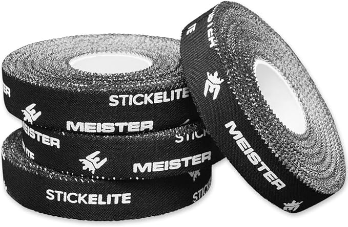 Meister StickElite Professional Porous Athletic Tape for Fingers & Toes - 15yd x 1/2" - Black - 4 Rolls