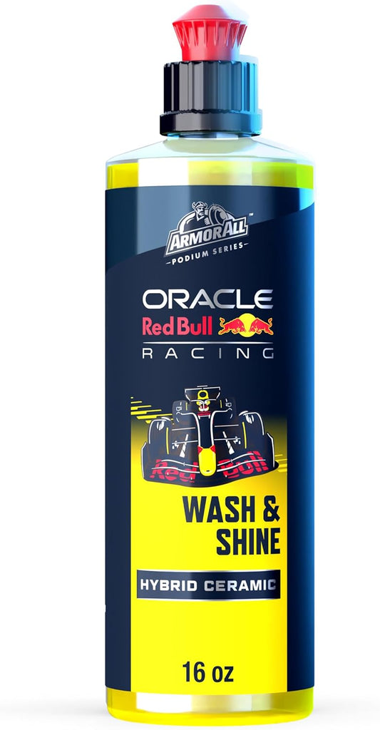 Armor All Podium Series Hybrid Ceramic Wash & Shine, 16 fl oz, 2-in-1 Car Wash and Wax Developed in Collaboration With Oracle Red Bull Racing