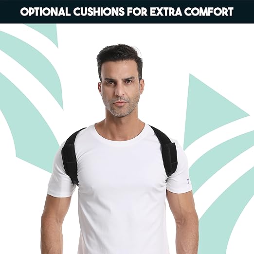 Posture Corrector for Women and Men – Adjustable Upper Back Brace for Shoulder and Back Support – Spine Alignment and Hunch Relief – Breathable, Lightweight – Wear Under or Over Clothes