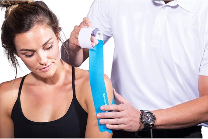 Kinesiology Tape - 5M Precut K Tape Roll - Premium Athletic Tape - Support and Prevent Injuries - Multiple Colors Available