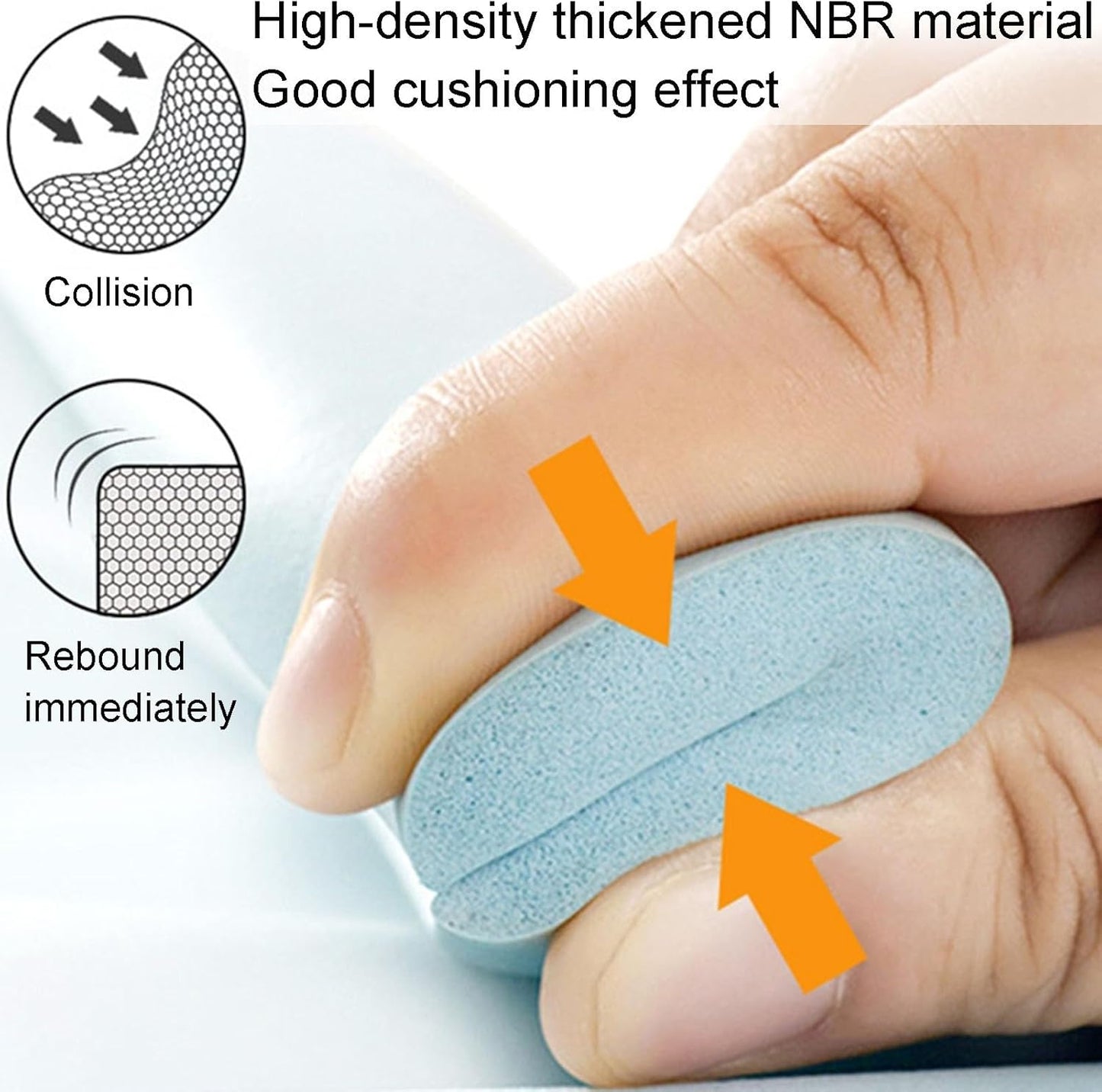 XPLKQXE Sharp Edge Safety Corner Edge Foam Padding, Edge Guards Bumpers Adhesive, Edge Corner Protector Guards for Table Edges & Sharp Corners(Yellow,1pcs)