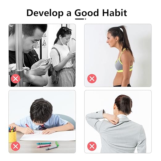 Smart Posture Corrector, Upper Back Brace with Vibration Intelligent Posture Reminder, Posture Trainer for Women/Kids/Men, Prevent Humpback, Help to Keep Right Posture to Develop a Good Habit (Gray)