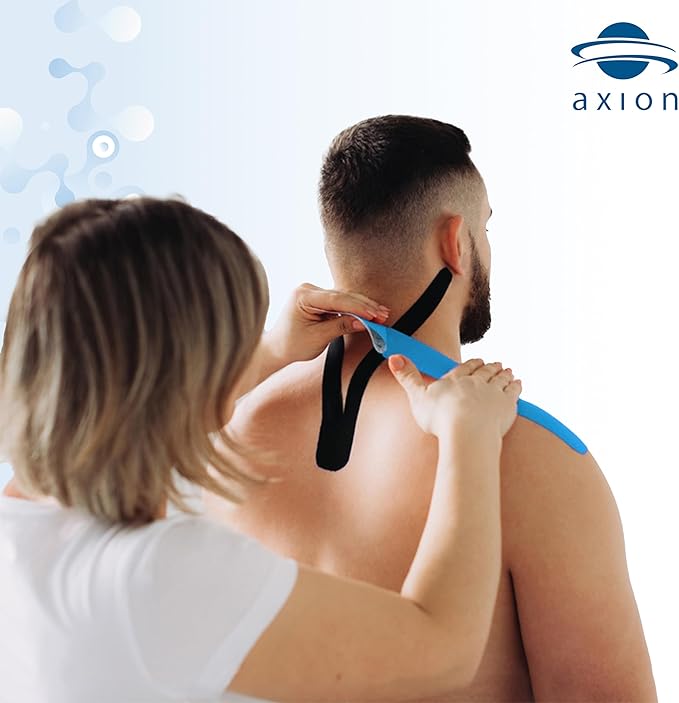 Kinesiology Tapes PRECUT Black Beige | 50 Pre-Cut Sport Tape Strips 10x2 in | Waterproof • Skin-Friendly • Elastic | Kinesiology Tapes Ideal for Sports