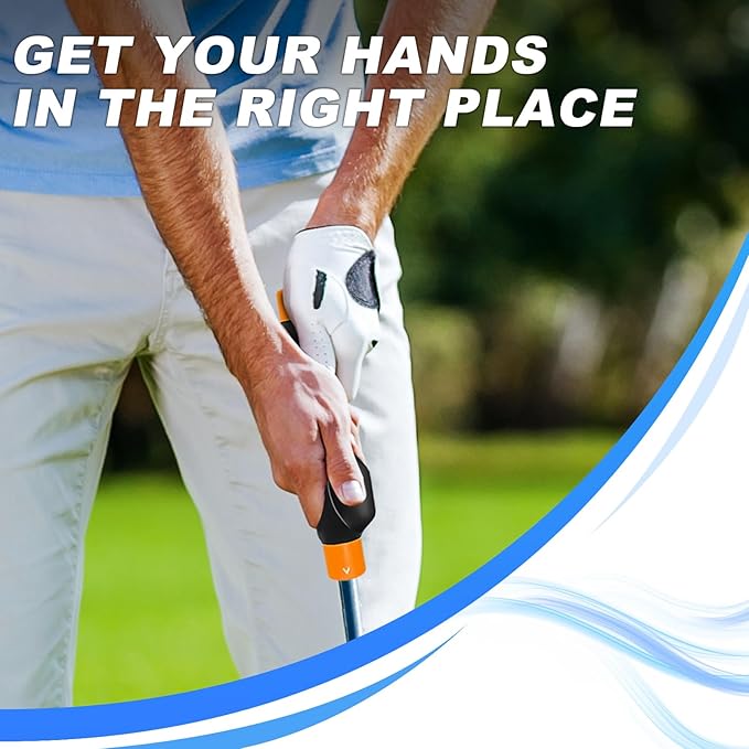 Golf Grip Trainer, Golf Club Grip, Golf Grip Training Aid, Helps Improve and Train Correct Hand Position (Right Hand )