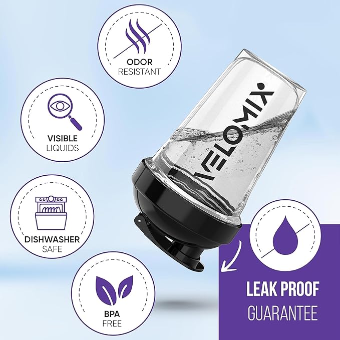 '-2 Pack- 20 oz Protein Shaker Bottles for Protein Mixes - 2x Wire Whisk | Leak Proof Shaker Cups for Protein Shakes and Pre Workout | Protein Shaker Bottle Pack