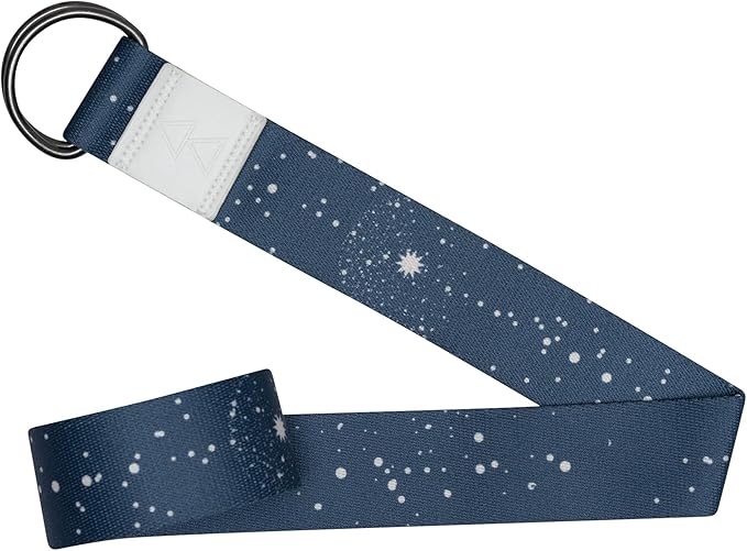 yogadesignlab YOGA DESIGN LAB | The Yoga Strap | Luxurious, Extra Long, Super Soft, Eco Printed | Studio Quality, Adjustable | Safely Stretch Further and Hold Longer | 8 ft Long
