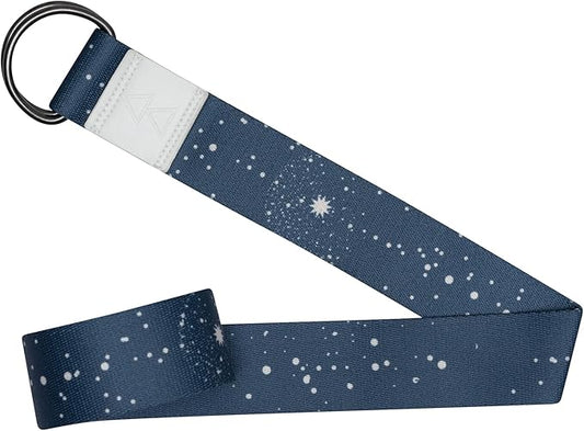 yogadesignlab YOGA DESIGN LAB | The Yoga Strap | Luxurious, Extra Long, Super Soft, Eco Printed | Studio Quality, Adjustable | Safely Stretch Further and Hold Longer | 8 ft Long