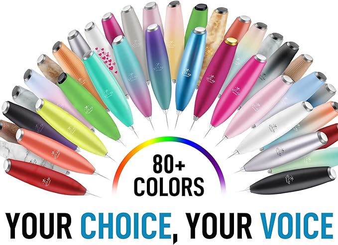 Zulay Kitchen Powerful Milk Frother Wand - Ultra Fast Handheld Drink Mixer - Electric Whisk Foam Maker for Coffee, Lattes, Cappuccino, Frappe, Matcha & Coffee Creamer - Milk Boss Cardinal Red