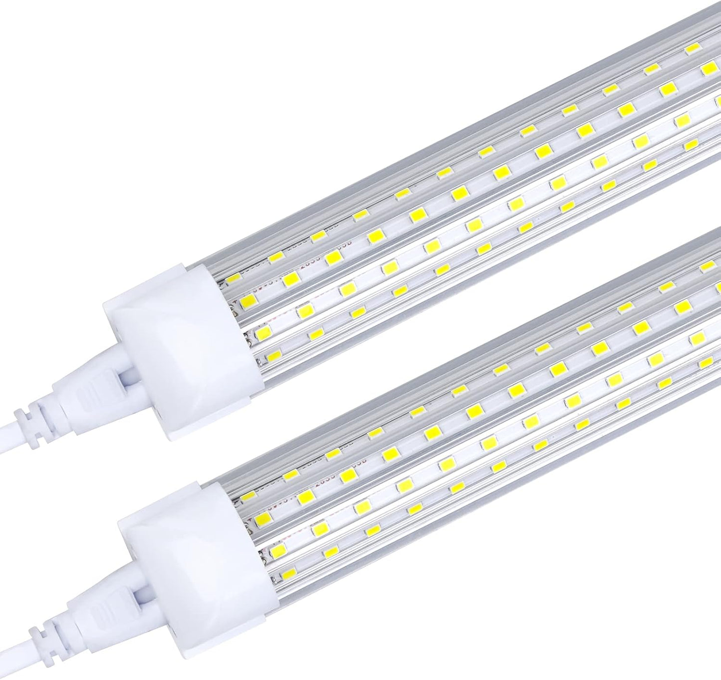 (20-Pack)4FT LED Shop Light Fixture, 72W 6000K Cold White 9500LM Super Bright T8 Integrated LED Tube, 4 Rows Linkable Shop Lights, T8 LED Tube Lights, 4 LED shop lights for garage 4 foot with plug