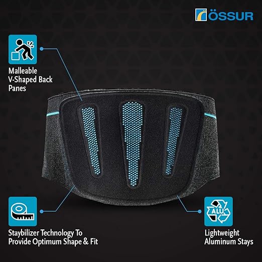 Össur Formfit Pro Back Support - Advanced Lumbar Brace for Pain Relief, Posture Correction, and Spinal Health - Premium Comfort and Support (X-Small)
