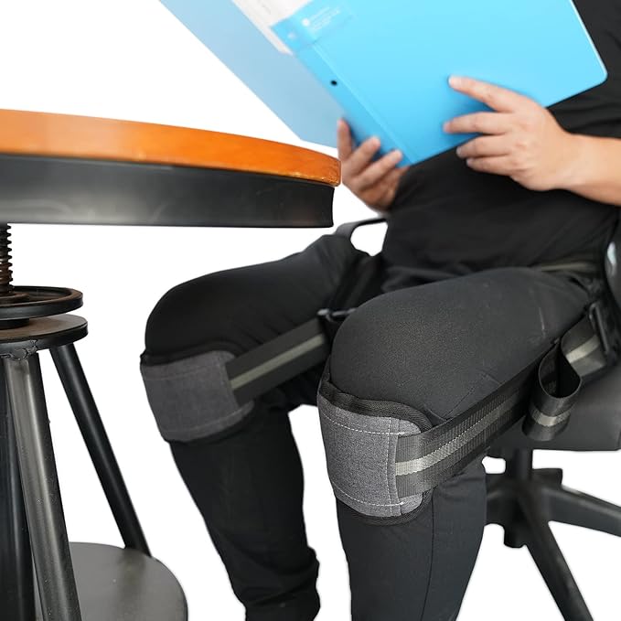 Support belt for better back whole day Lower Back Support Belt -Posture Correcting Harness & Relieve Sciatica, Keeps Back Straight While Seated, Suitable in Office or At Home or Outdoors（Black）