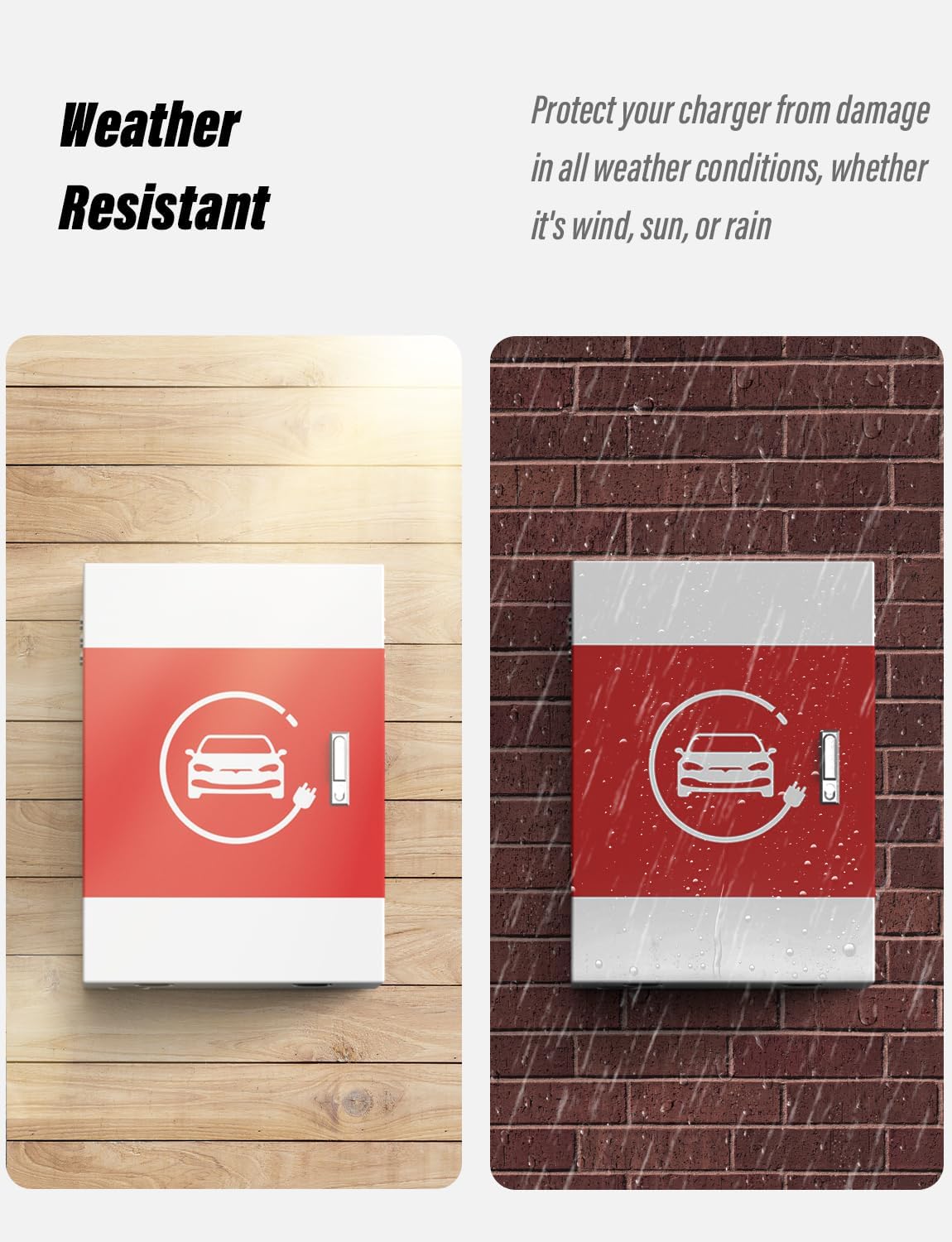 BMZX for Tesla Wall Charger Box Compatible with Tesla Wall Connector Gen 3, Indoor/Outdoor EV Charger Enclosure, Cable Organizer, Waterproof & Dustproof