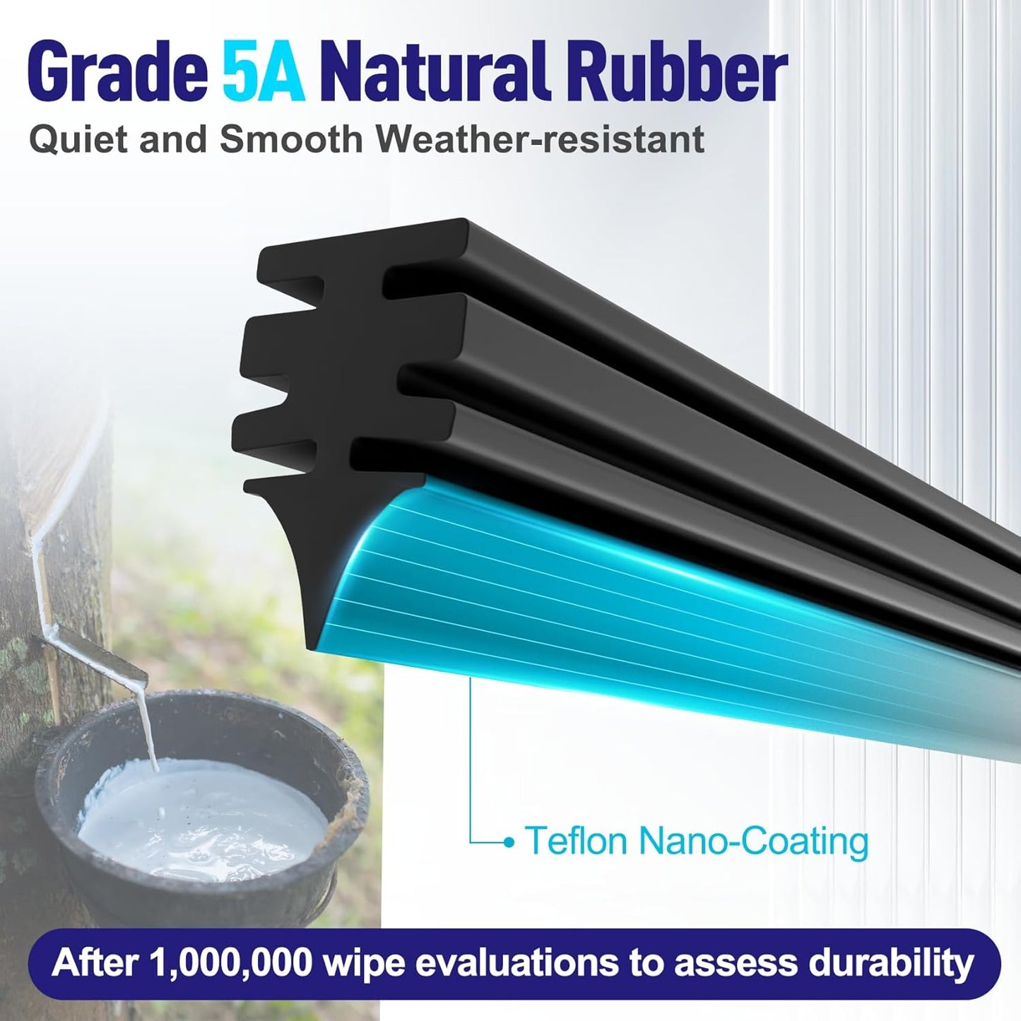 AJK Front Windshield Wiper for Hyundai Elantra 2021 2022 2023 2024 2025, Original Equipment Window Wipers Blades, Conventional, Vehicle Specific Fit, Pack of 2