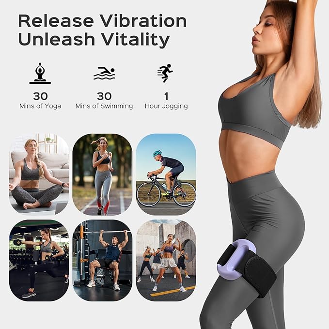 Small Lightweight Vibration Plate Portable,Handheld Lymphatic Drainage Massager,Exercise Shaker Machine for Weight Loss,Cordless and Mini，8-Level Adjustable, Purple