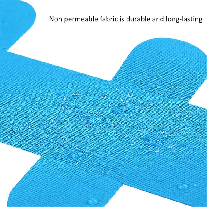 Precut Kinesiology Tape for Achilles Tendon, 12 Pcs Elastic Athletic Tape Leg Support Muscle Tape Patches, Waterproof Kinesiology Recovery Tape Precut Strips Latex-Free Sports Tape for Muscle Support