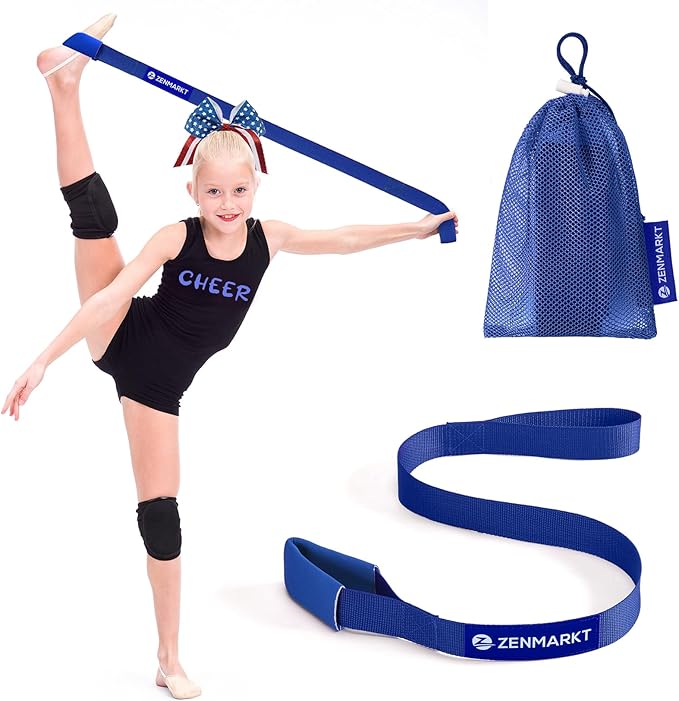 Stretching Strap for Cheer – Flexibility Stunt Strap for Cheerleaders – Durable Cheer Stretching Bands for Improved Flexibility, Range of Motion – Essential Cheer Accessories