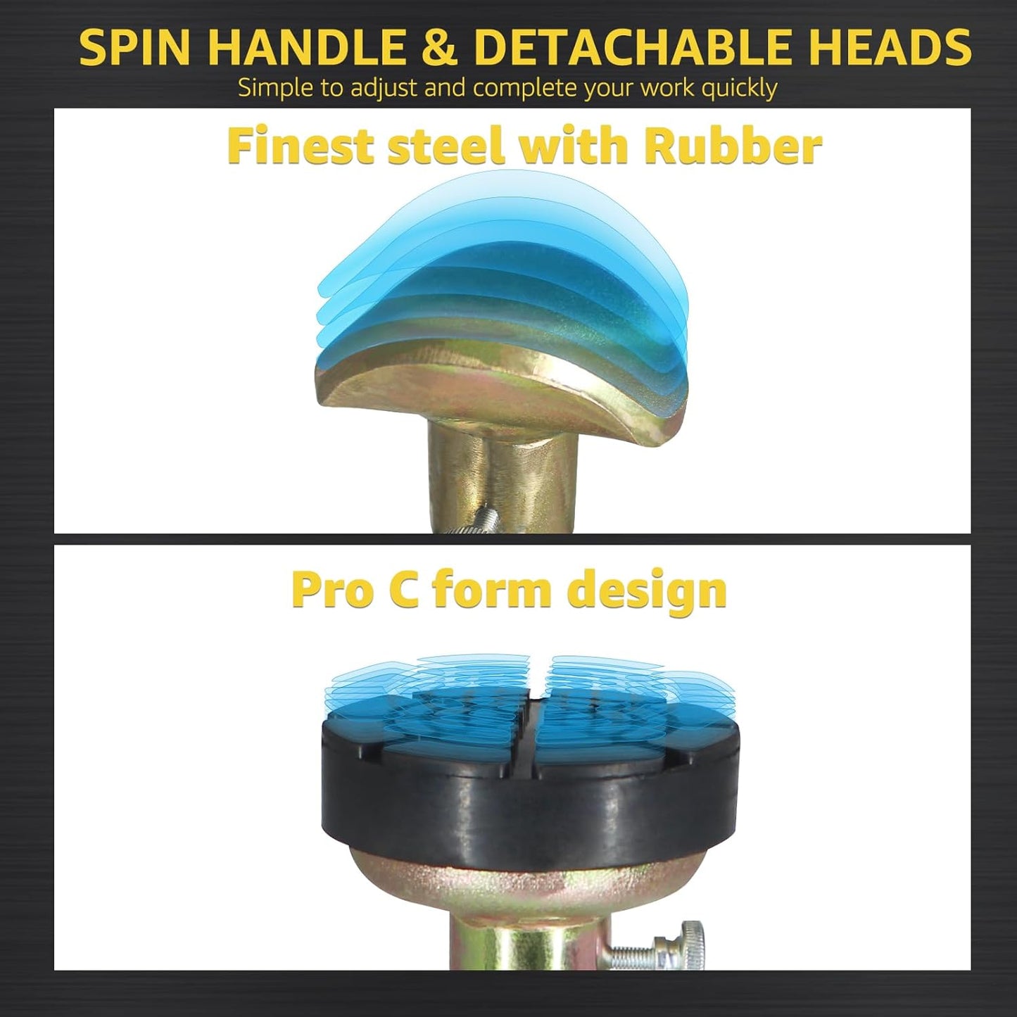 BESTOOL Heavy Duty Jack Stands, Multi-Functional Topped Adapter, Easy Switching -4 Ton, 8,000 lbs Capacity, 2 Pack