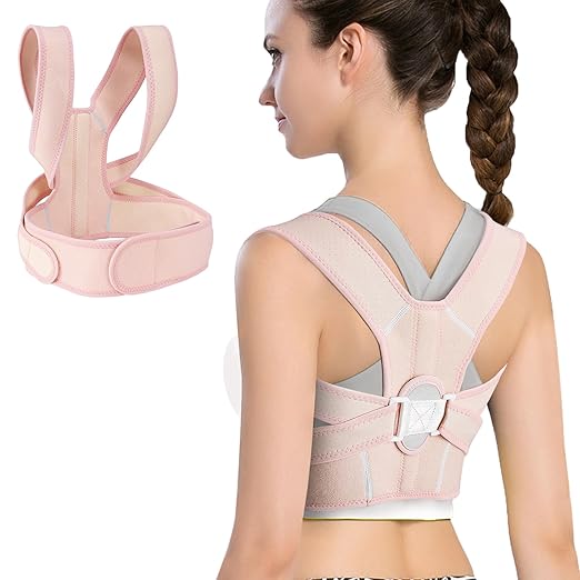 Posture Corrector for Women and Men,Adjustable Upper Back Brace,Breathable Back Support Straightener,Relieve Waist,Neck,Shoulder,Back Pain