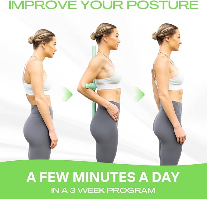 Posture Corrector Yoga Cross Stick - Back Pain Relief for Men Women - Stretcher and Straightener for Upper and Lower Back - Stretch Pole - Neck Hump Equipment bar Device Brace