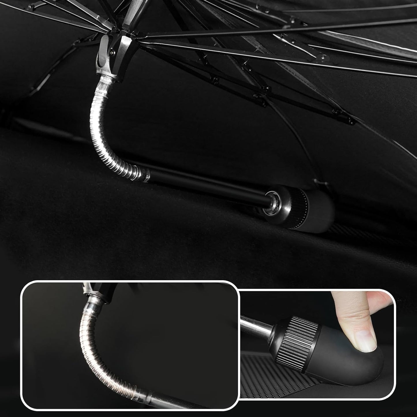 2020-2025 Upgraded for Ford Explorer Sunshade, Portable Foldable Sunshade Accessories, [Nano Ice Crystals Coating] UV Protection, Keeps Interior Cool (for Ford Explorer 2020-2025)