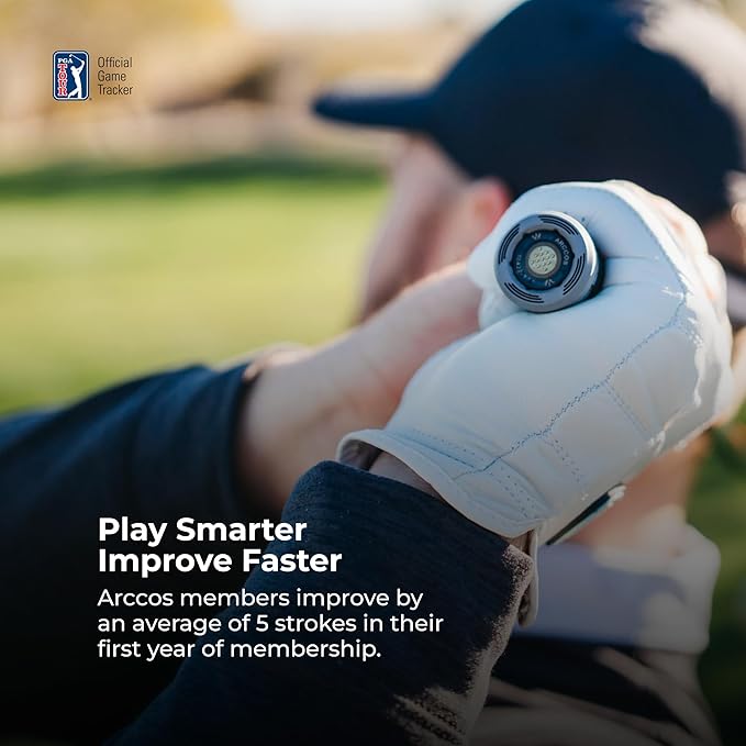 Arccos Golf Pride MCC & Tour Velvet Smart Grips: Golf's #1 Game Tracking Platform, Automatic Shot Tracking, A.I. Powered GPS Rangefinder, Strokes Gained Analytics & Smart Club Distances