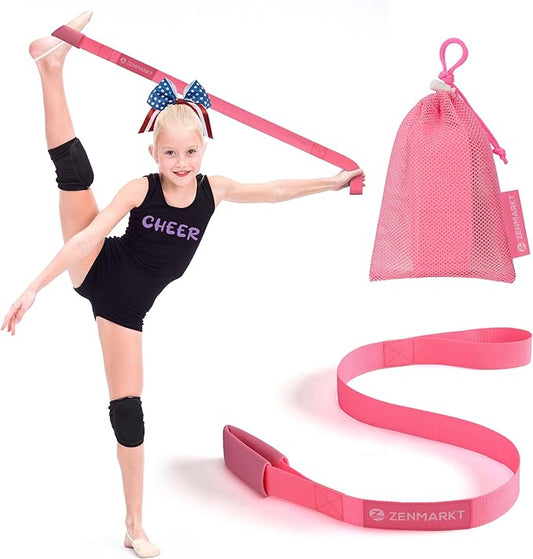 Stretching Strap for Cheer – Flexibility Stunt Strap for Cheerleaders – Durable Cheer Stretching Bands for Improved Flexibility, Range of Motion – Essential Cheer Accessories