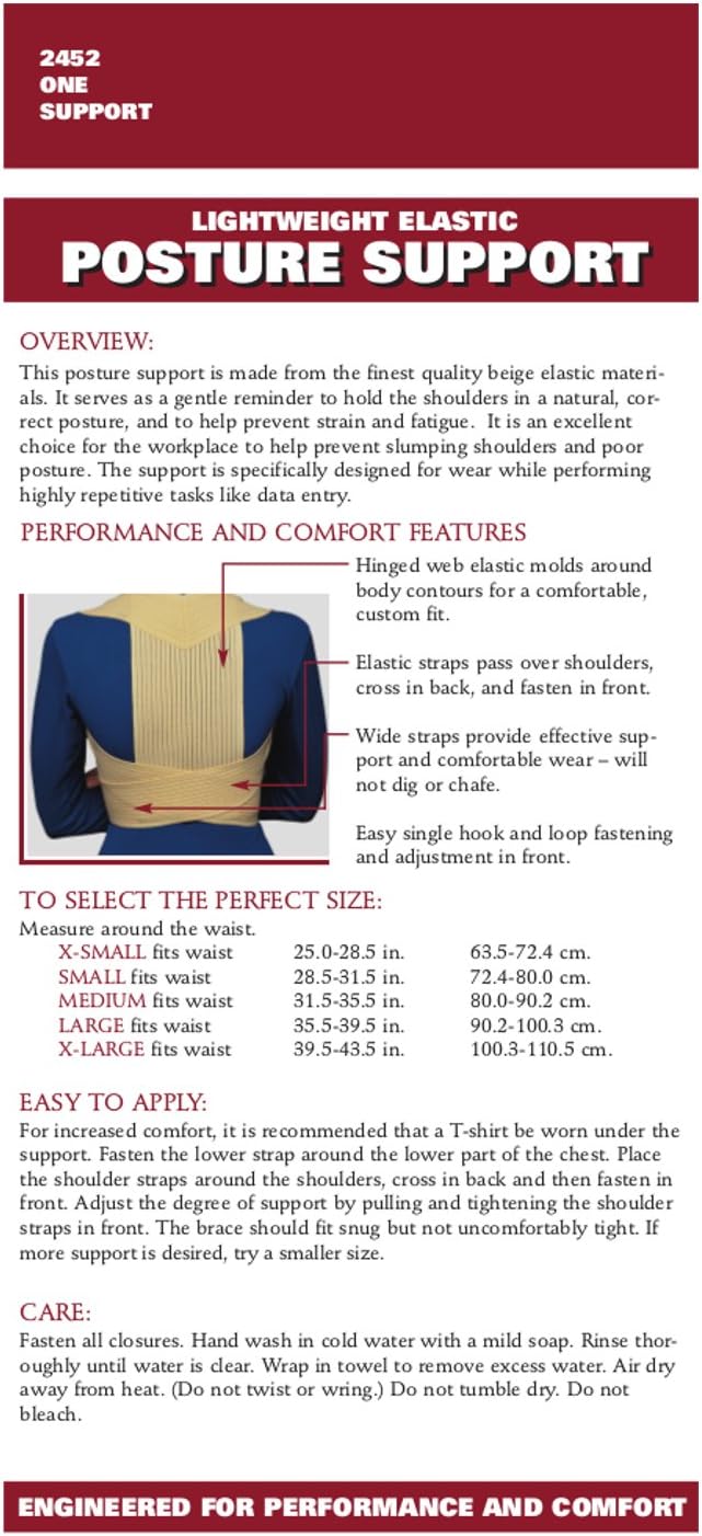 OTC Posture Support, Correct Shoulder Slump Poor Body Position, Medium