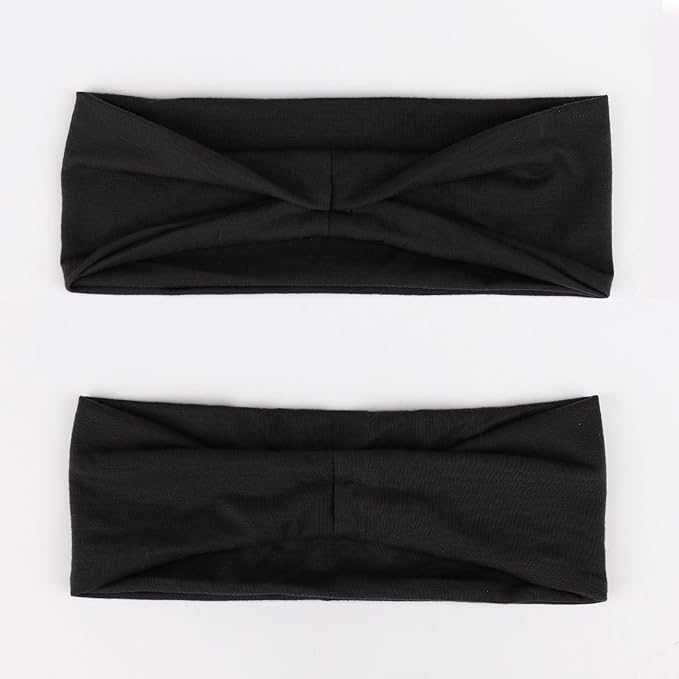 DRESHOW Yoga Sports Headbands for Women Elastic Non-Slip Headbands Workout Running Hair Bands 6 Pack