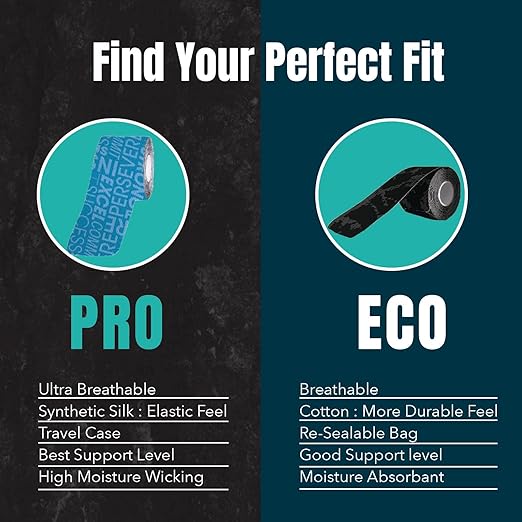 Heali Kinesiology Tape with Magnesium and Menthol, 20 Pcs Precut Strips, K Tape Roll, Knees, Physical Therapy Sports Tape for Muscle and Joint Pain Relief, Water Resistant, Blue Inspo