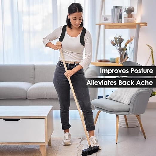 Posture Corrector for Women, Adjustable Upper Back Brace, Back Posture Correct, Posture Support for Women, Neck and Back Pain Relief, Back Brace for Posture