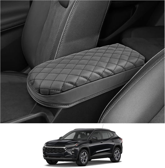 CDEFG 2024 2025 Trax Center Console Cover for 2024 2025 Chevy Trax Armrest Cover Middle Console Pad Arm Rest Cover 2024 Trax 2025 Accessories (Black)