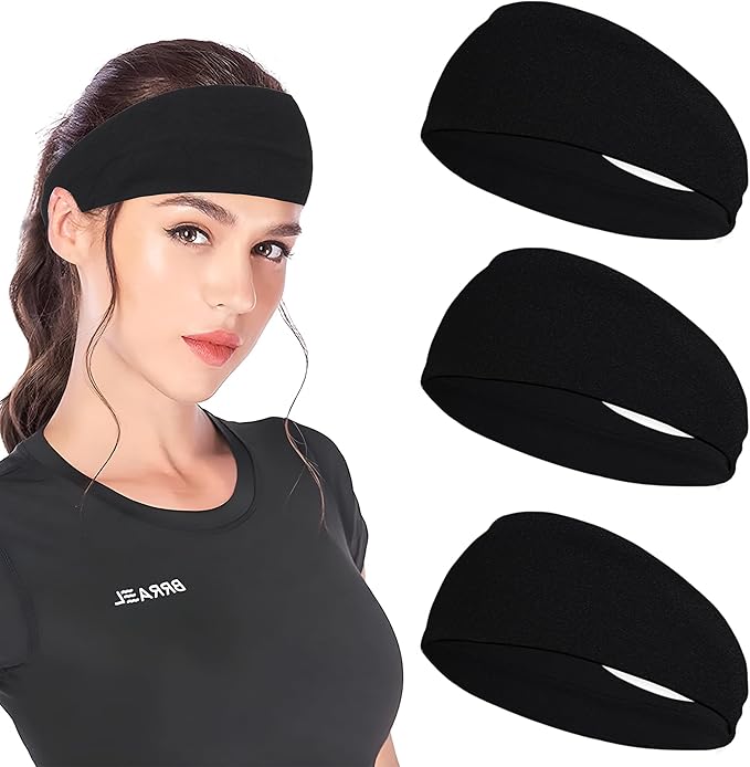 JOYOYO Unisex Headbands for Women's Hair Soft Stretchy Fabric Kylie Head Band Bandeaux Hair Accessories for Workout Gym Yoga Hair Band,100% Pure Cotton