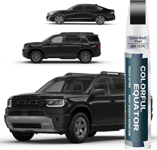 Crystal Black Pearl(NH-731P) Touch Up Paint Compatible with Honda, Car Paint Pen Scratch Repair Two-In-One Touch Up Paint, Premium Car Scratch Remover for Deep Scratches