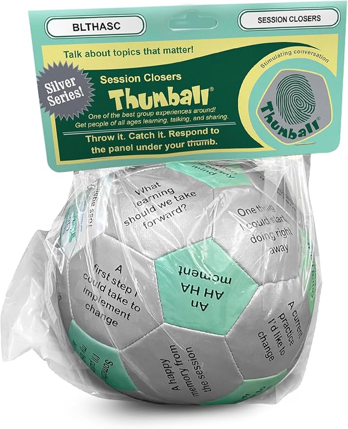 Trainers Warehouse 6" Thumball Collection, 32 Prompts for Conversation, Team Building, Relationship and Training