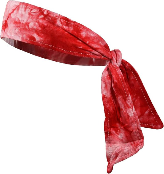 Kenz Laurenz Headbands Tie on Headband for Women Men Running Athletic Hair Head Band Elastic Sports Sweat Basketball Sweatband Stetchy Yoga Workout Sweatbands Adjustable Non-Slip Moisture Wicking