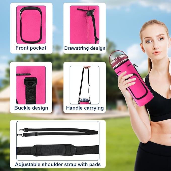 Storage Sleeve Bag for Ninja Blast Portable Blender with Shoulder Strap and Accessory Pocket Compatible with Ninja BC151NV/BC51NV/BC151BK/BC151CR/BC151EM/BC151PR/BC151WH Blast Portable Blender(Black)