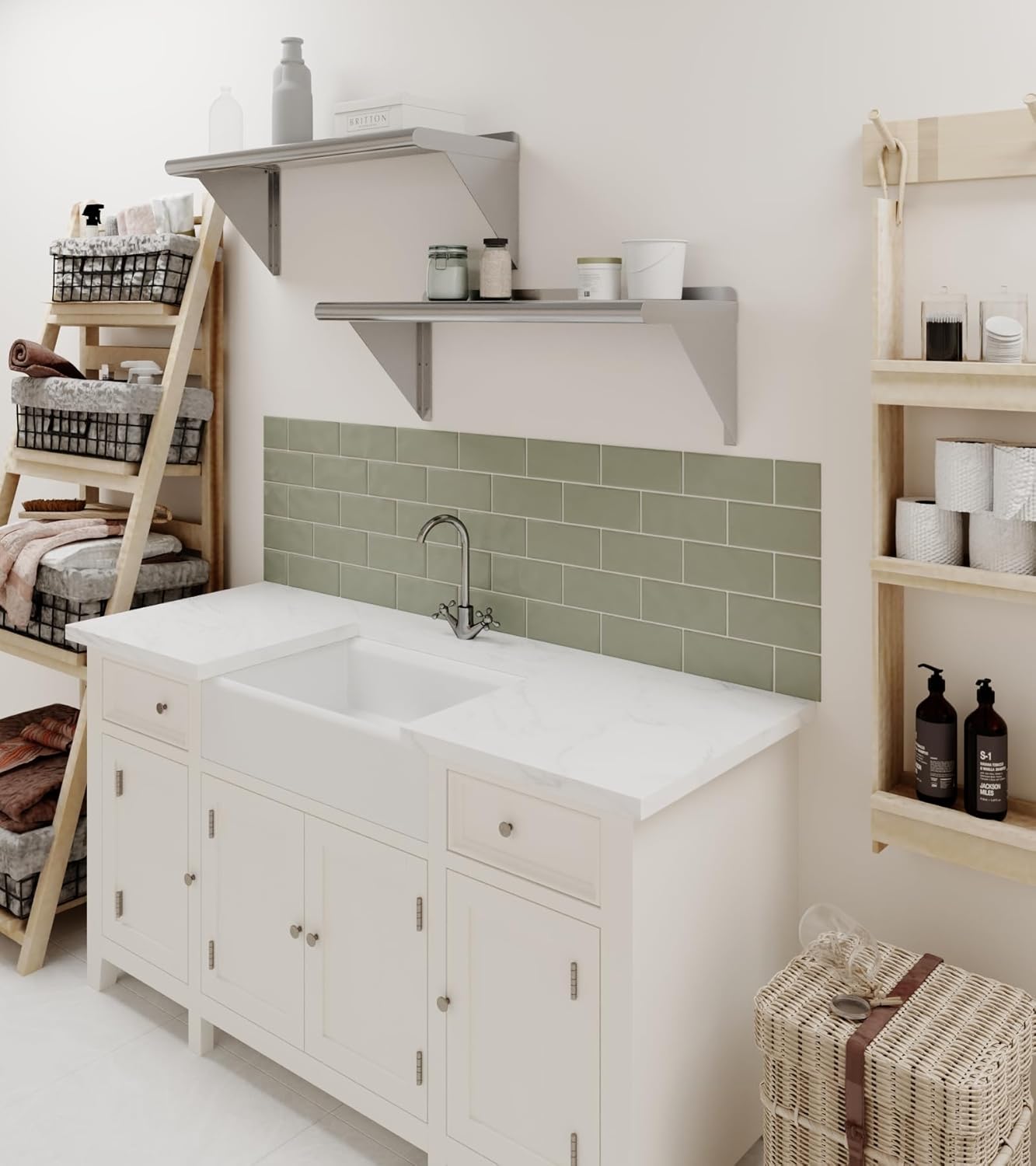 AmGood 12" X 30" Stainless Steel Wall Shelf | NSF Certified Metal Shelving