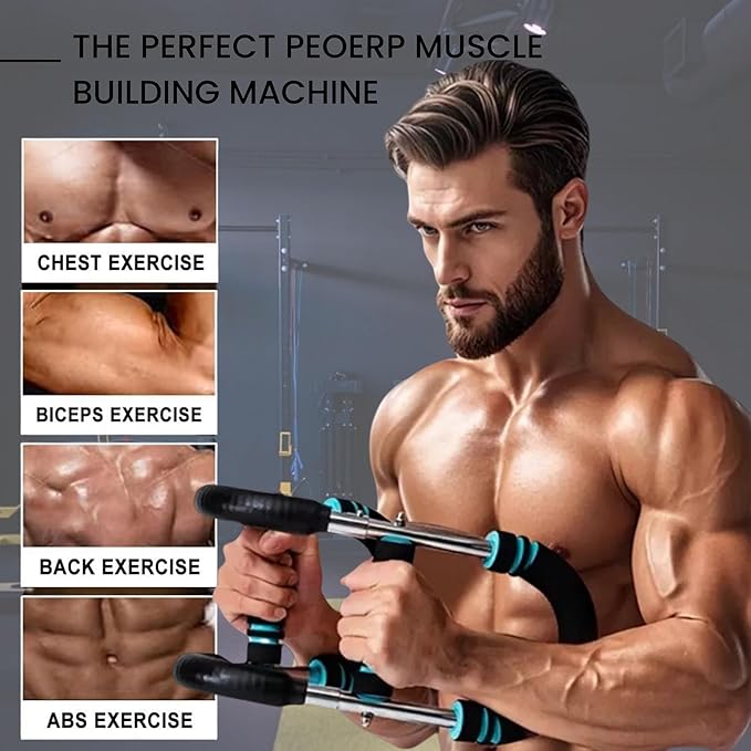 Twister Arm Trainer, 40-100lb Adjustable Twister Arm Chest Workout Equipment for Men & Women, Adjustable Forearm Strengthener, Portable Spring Resistance for Home Fitness.