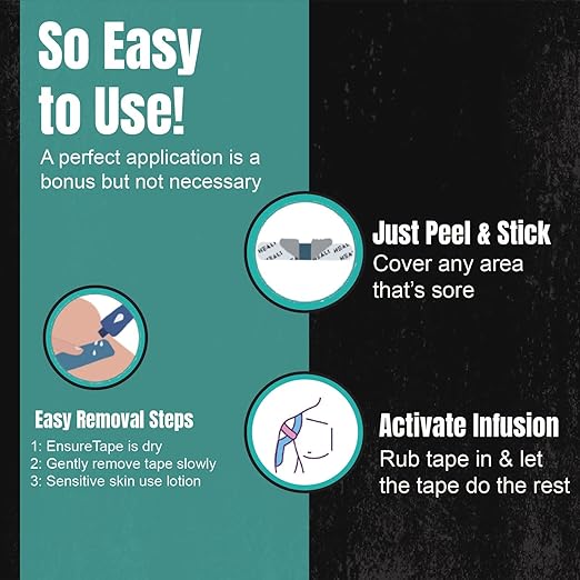 Heali Kinesiology Tape with Magnesium and Menthol, 20 Pcs Precut Strips, K Tape Roll, Knees, Physical Therapy Sports Tape for Muscle and Joint Pain Relief, Water Resistant, Beige with Zebra