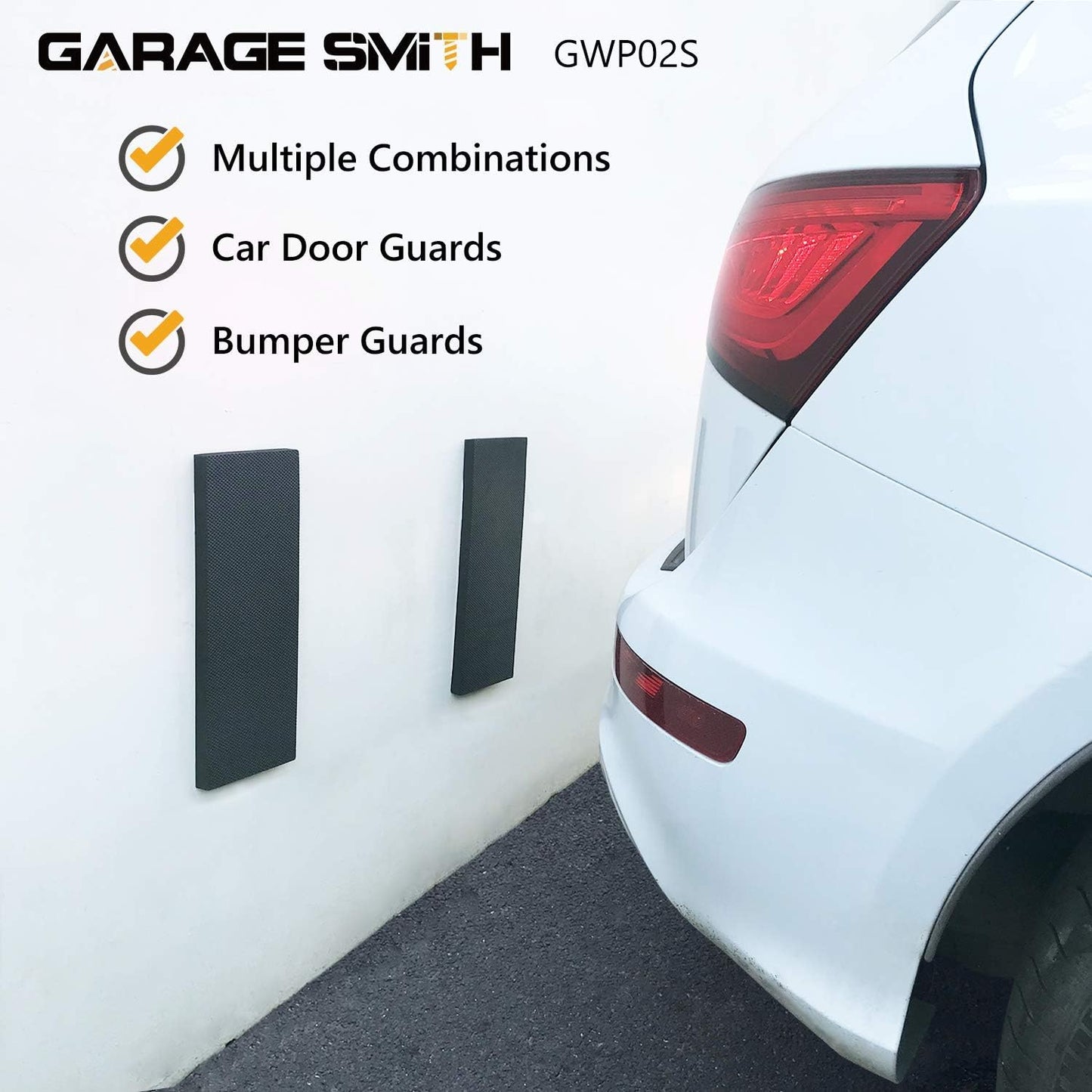 Ampulla GWP02S Garage Wall Protector Car Door Protectors, Designed in Germany (2-Pack)
