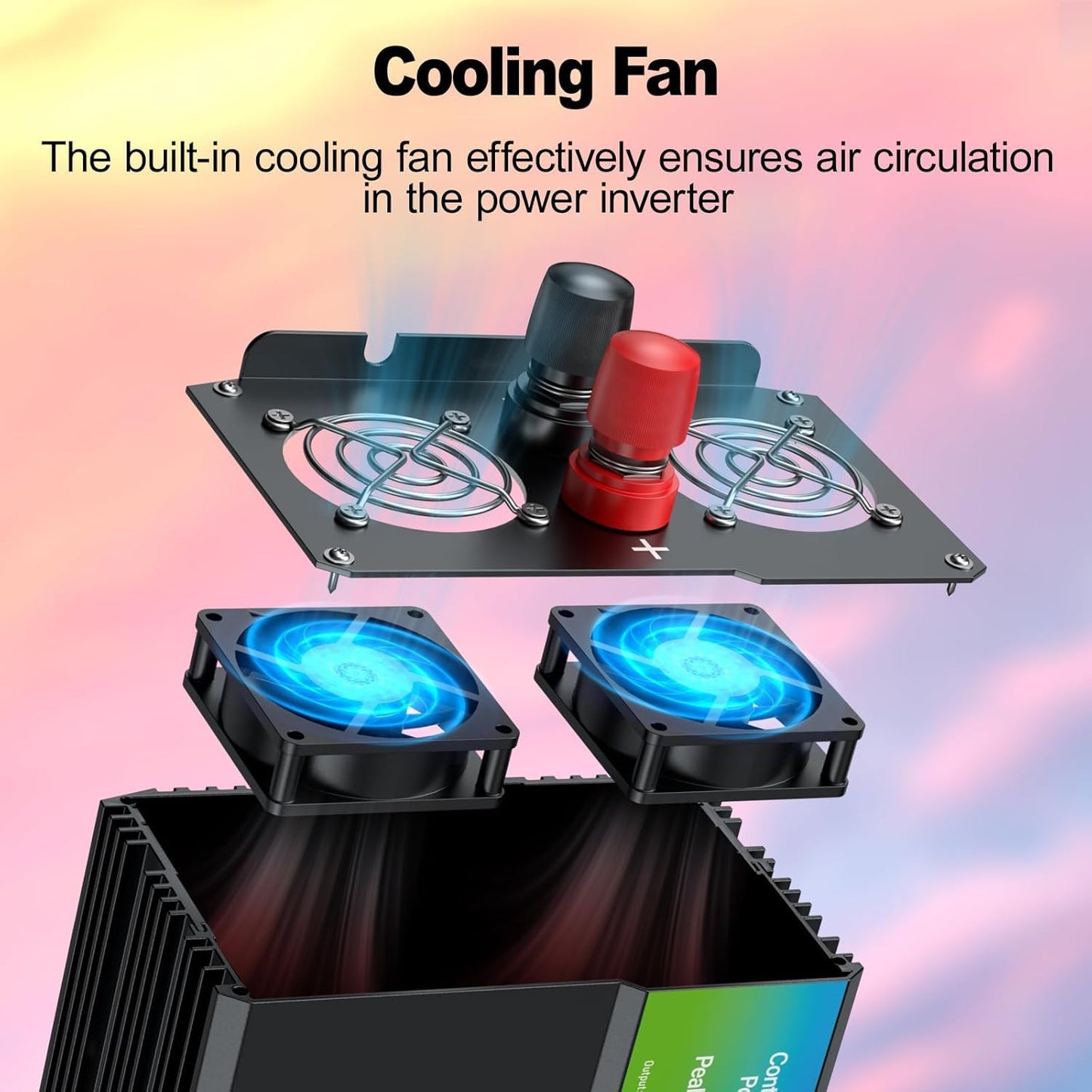 New Upgraded 3000 Watt Power Inverter,12V DC to 110V/120V AC Converter,6000W Peak Power with 3 AC Outlets,3.4A USB Port,LED Display Car Inverter for Vehicles,Truck,RV,Outdoor Activities,Solar System