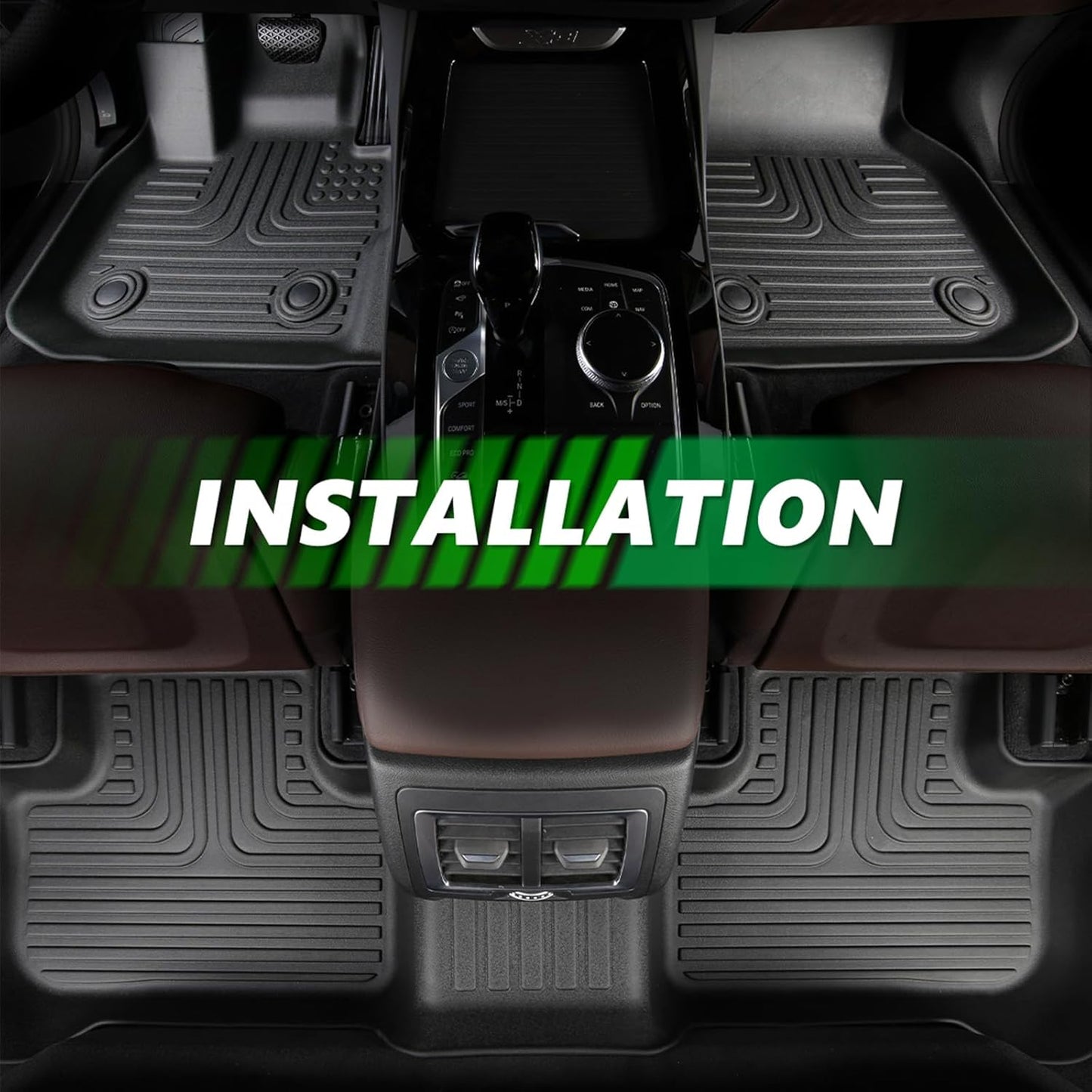 for Nissan Rogue Floor Mats 2021 2022 2023 2024 2025 (Not for Rogue Sport) S|SV|SL|Platinum Car Mats for Nissan Rogue All Weather Floor Mats Cargo Liner Accessories 2021-2025