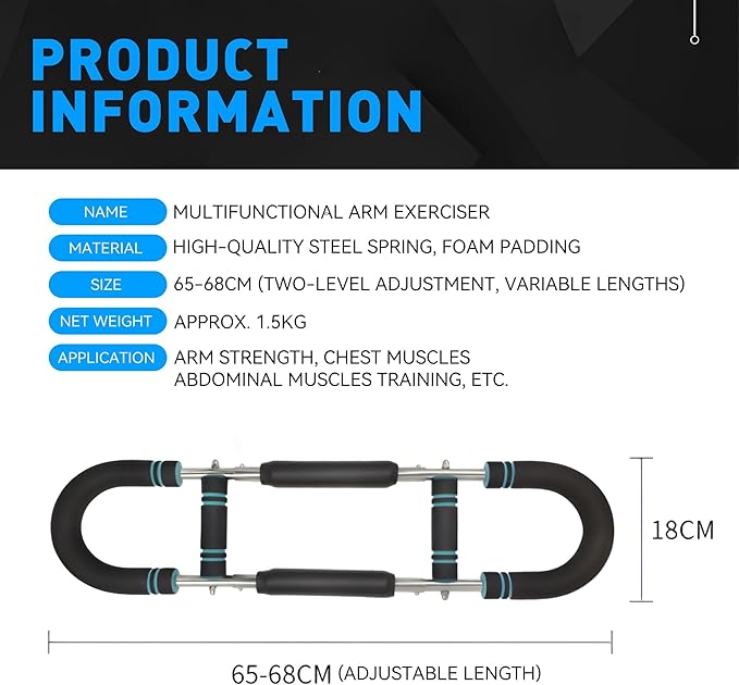 Twister Arm Trainer, 40-100lb Adjustable Chest Workout Equipment, Arm Trainer, Twister Arm Trainer, Detachable Design Fitness Anywhere, Keep Strong