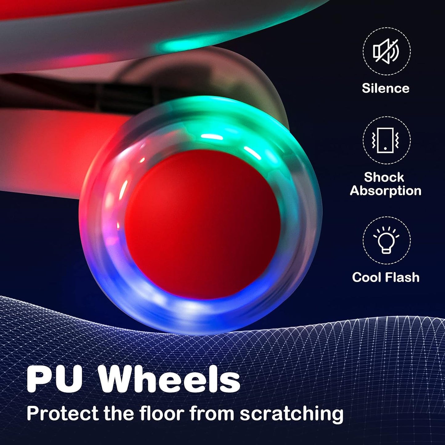 HONEY JOY Wiggle Car, 2 in 1 Swing Car for Kids, LED PU Flashing Wheels, No Batteries, Music, Gears or Pedals, Uses Twist, Turn, Ride On Toy for Toddlers Boys Girls 3 Years and Up (Red)