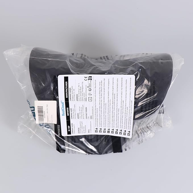 RESTCLOUD Neck and Shoulder Relaxer, Cervical Traction Device for TMJ Pain Relief and Cervical Spine Alignment, Chiropractic Pillow, Neck Stretcher (Black)